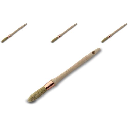 ERSHI-Pinceau de pouce à rechampir | Brosse ronde soie blanche | Lot de 3 | Ø 15 mm | Peinture rénovation volets moulure plinthe a[2
