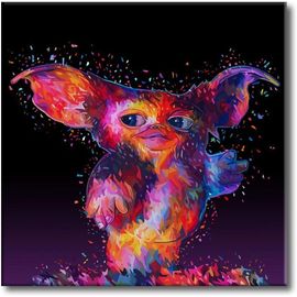 Ershi-Kit De Peinture Par Numéros Avec Pinceaux, Pigments Et Toile Pour Adultes, Enfants, Débutants - 40,6 X 50,8 Cm - Pop Yoda (S[1