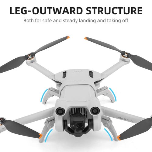 Gris - Train D'atterrissage Pliable Pour Dji Mini 3 Pro, Extension, Engrenages Rehaussés, Support De Protection Des Jambes, Accessoires-Générique