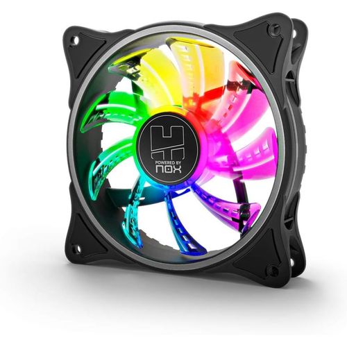 ERSHI-NOX Hummer A-FAN Ventilateur PC 120 mm, ARGB Rainbow LED, Ultra Silencieux avec Coussinets en Caoutchouc Anti-vibration, Gra[5
