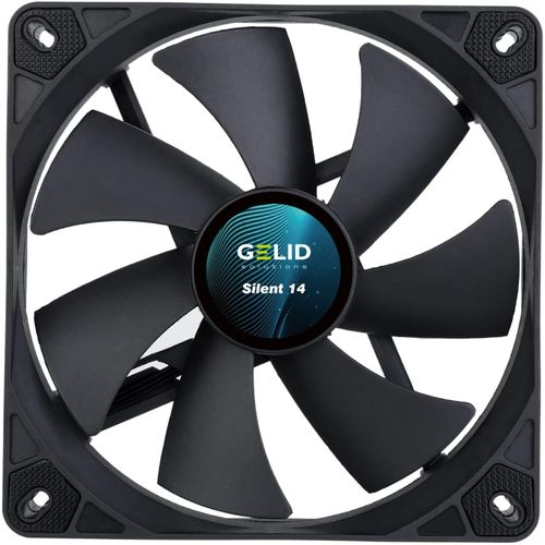 ERSHI-Gelid Solutions Silencieux 14 Noir | ventilateur 140 mm | Fonctionnement silencieux | Pales de ventilateur optimisées | Débi[3