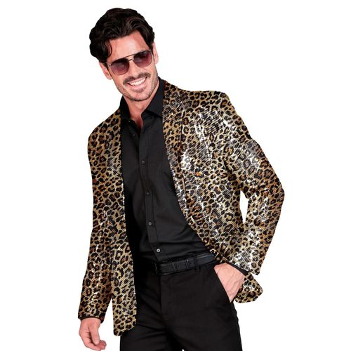 Veste De Costume À Sequins Léopard Adulte - Taille: M