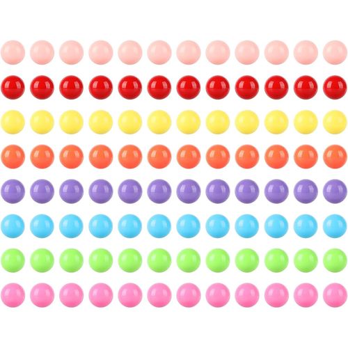 Ershi-Lot De 96 Boules De Rechange En Acrylique De Couleur Unie Pour Jeu De Dames Chinoises, Jeu De Société, Jouet De Tri Des Coul[1