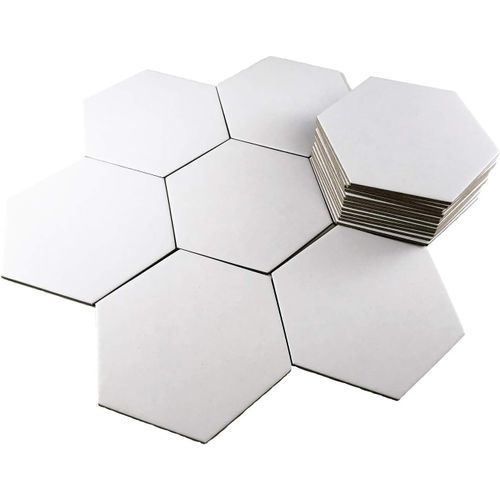 Ershi-20 Grandes Tuiles De Jeu De Société Hexagonales Vierges (Colons De Taille Catan) Tuiles De Jeu, Projets De Jeu[1773]