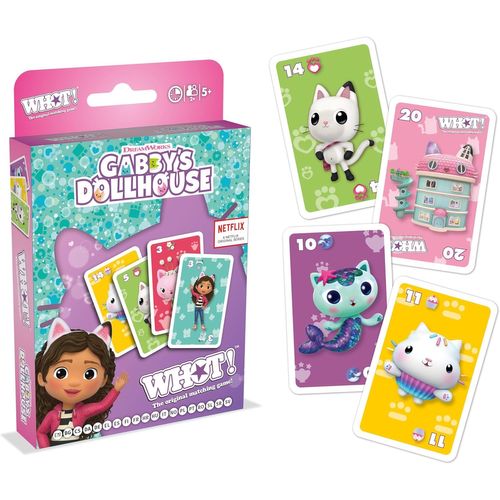 Ershi-Top Trumps Whot! Gabby Et La Maison Magique Jeux De Cartes - Jeu De Société - Jeu De Batailles - Jeu De Voyage - De 2 À 6 Jo[1