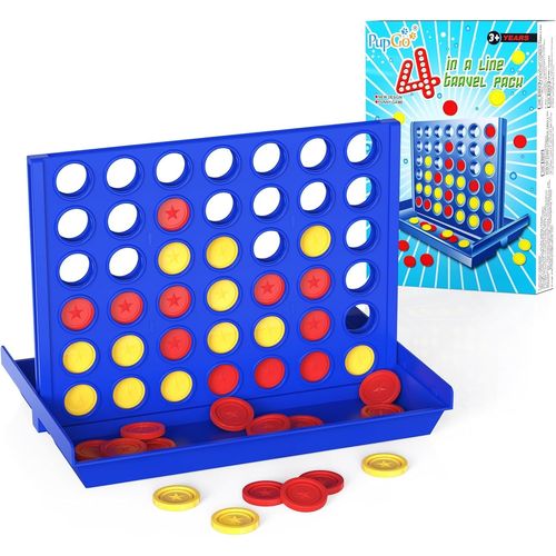 Ershi-Puissance 4 Format Poche, Jeu De Voyage Parfait Pour Enfants, Idéal Pour Voiture & Avion. Jeu De Stratégie Éducatif Portable[7