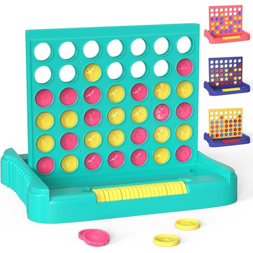 Ershi-Puissance 4, Jeu De Société Familial Pour Enfants & Adultes Dès 3 Ans, Jeu De Stratégie Éducatif, Jeu De Voyage Portable Pou[7