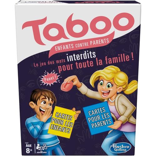 Ershi-Hasbro Taboo Enfants Contre Parents, Jeu De Société Familial, Jeu De Mots À Deviner Pour Enfants Dès 8 Ans Et Adultes, Versi[9