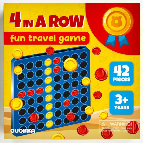 Ershi-Jeu Puissance 4 Magnétiques Pour Enfant 3 4 5 Ans - Jeu De Société Voyage Enfant 6 7 8 Ans - Jouet Éducatif Voiture Voyage E[1