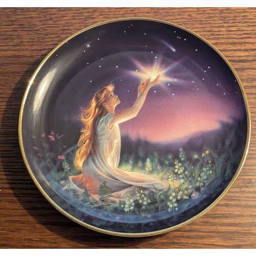 Assiette Décorative en Porcelaine Anglaise "Jeune Femme" Franklin
