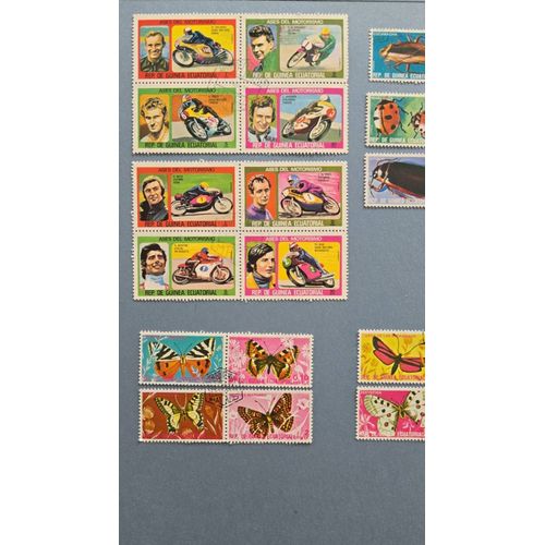 Lot 050 : 22 Timbres Motos Et Insectes Rep. Guinée Équatoriale En Ttbe Oblitérés Sc