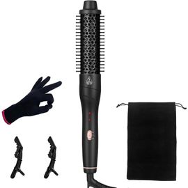 Asas-Brosse Soufflante,38mm Bouclés Chauffante,Thermal Brush,Brosse Thermique-38mm-Brosse Thermique Ronde,Brosse Ronde Chauffante,Brosse Électrique Cheveux Bouclés,Brosse Lissante Pour Cheveux