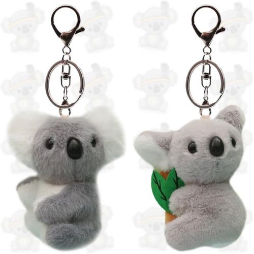 Asas-2pcs Koala Porte-Clés,10cm Koala Porte-Clés En Peluche,Porte-Clés Animal En Peluche,Cadeaux Koala Pour Enfants Filles Sac À Main Porte-Clés