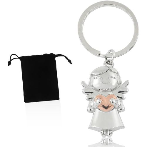 Asas-Porte-Clés Femme,Porte-Clés Ange Gardien,Ange Porte-Bonheur,Porte-Clés Bonheur Pour Voiture,Cadeau Bonne Chance