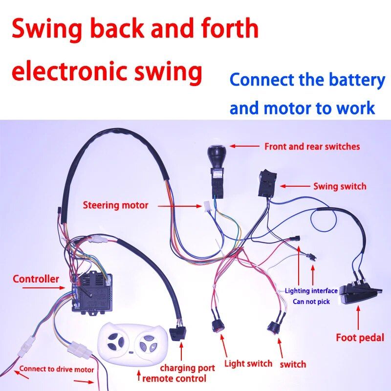 Interrupteur De Vitesse Pour Voiture électrique Enfant G65/G55 – Avant/arrière, 3 Positions, Plastique/métal