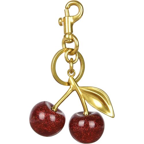 Asas-Porte Clés Cerise,Breloque De Sac En Forme De Cerise,Porte-Clés Femme,Accessoire Fashion Pour Sac Ou Clé Voiture,Cadeau Pour Femme,Cadeau De Noël Ou De Saint-Valentin