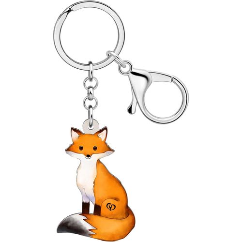 Asas-Porte-Clés En Acrylique Animal Mignon Escargot Renard Écureuil Girafe Bijoux Cadeaux Pour Les Femmes Filles Porte-Monnaie Clés De Voiture
