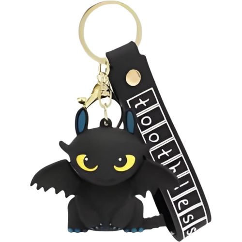 Asas-Adorable Porte Clé Dragon Furie Nocturne-Porte Clé Dragon Furie Nocturne-Cadeau Pour Les Joueurs,Les Enfants Et Les Fans D'anime
