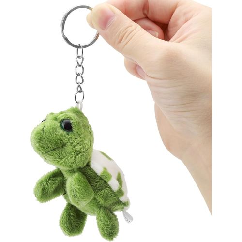 asas-Tortue Cadeaux,Porte-Clés Peluche,Porte-Clés Tortue Pendentif Tortue,8Cm Tortue Doudou Tortue Porte-Clés,Porte-Clés De Poche(Vert)