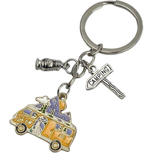 Asas-Porte-Clés De Camionnette Camper Voyage-Porte-Clés Pour Voyageurs Camping,Camping... Accessoire Pour Amateurs Du Monde Camper,Vans,Campins,Campins,Camping...-Porte-Clés Unisexe Homme Et