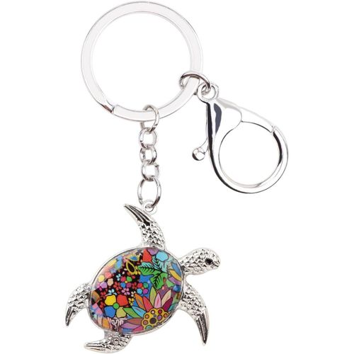 Asas-Porte-Clé Tortue De Mer En Émail Porte-Clé Sac À Main Pour Femme Fille Cadeau