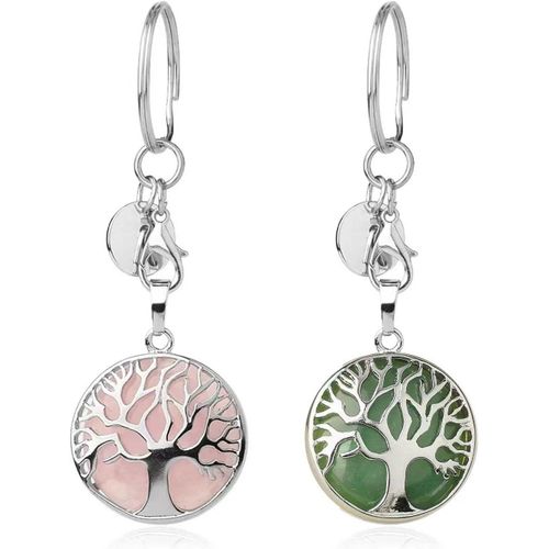 Asas-2 Porte-Clés Arbre De Vie,Design Rétro En Métal En Forme D'arbre,Pendentif Exquis Fait À La Main,Adapté Pour La Décoration De Clés Et Les Accessoires De Sac,Cadeau Unisexe