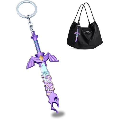Asas-Porte-Clés Zelda,Porte Clef Zelda Violet,Porte Cles Épée Maître Zelda Porte Clés Zelda Master Sword,Porte Clé Voiture,Porte Clé Femme Pour Hommes,Femmes,Garçons Et Filles