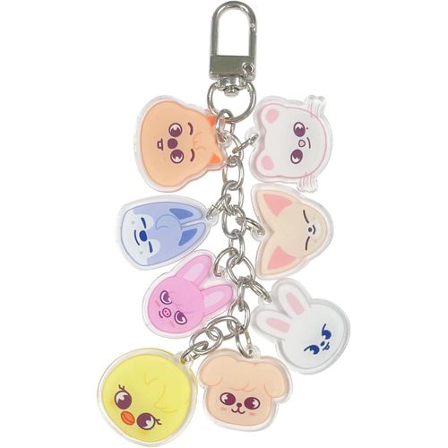 Asas-Porte Clé Anime,Porte Clef Acrylique Cartoon Double Face Pendentif Porte Clé Accessoire Cadeau Pour Enfants Et Les Fans D'anime