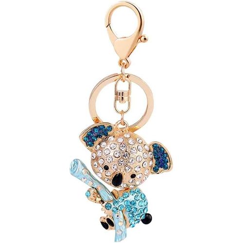 Asas-Creative Porte-Clés Cadeaux Femme Sac Pendentif Porte-Clés Petite Fille Koala(Bleu)