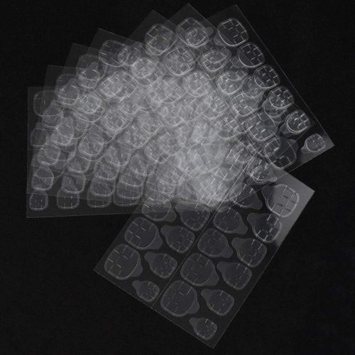 Asas-30 Feuilles(720 Pièces)Autocollant Double Face Faux Ongles Conseils Pour Fournitures De Manucure Transparent Ongles Des Pieds Et Des Main Pour Ongles Auto-Adhésif 