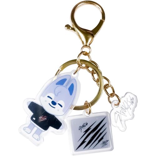 Asas-Porte Clef Skzoo,Porte Clé Stray Kids,Keychain Skzoo,Straykids Accessoire,Cadeau D'anniversaire Pour Wolf Chan Fans