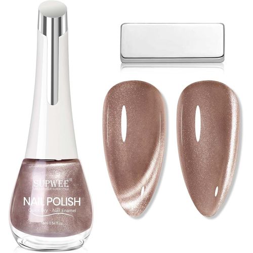 Asas-Vernis À Ongles Oeil De Chat-16ml Vernis À Ongles Oeil De Chat Pailleté À Séchage Rapide Vernis À Ongles Magnétique Chat Holographique Vernis À Ongles À Base D'huile Sans Lampe Uv
