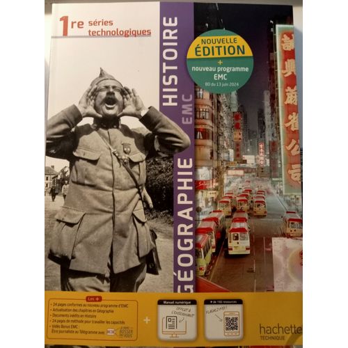 Histoire-Géographie-Emc 1re Séries Technologiques