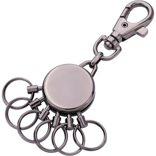 Asas-Basic¿L'ingénieuse Organisation Des Clés|Rend Même Les Plus Grands Trousseau De Clés Facile À Manipuler|Changement En Quelques Secondes|Qualité Et Sécurité|Emballage Cadeau,Gun Metal