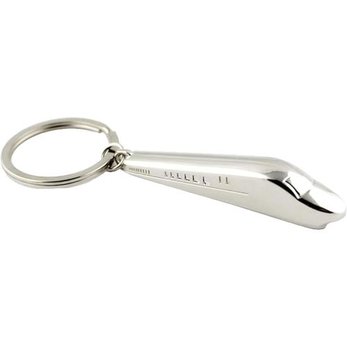 Asas-Porte-Clés Trains À Grande Vitesse,Accessoire En Métal Pour Amoureux Des Trains,Des Locomotives,Des Machines,Des Trains À Balle,Etc. Porte-Clés Unisexe Pour Homme Et Femme,Gris,L