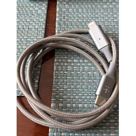 Câble USB c /Lightning gris 1m