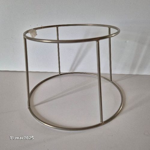 Support Plateau De Fruit De Mer En Métal Chromé, Diamètre 20 Et 25 Cm, Hauteur 19 Cm