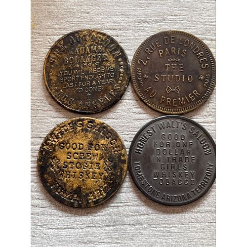 Quatre Jetons De Maisons De Plaisir Bordel 