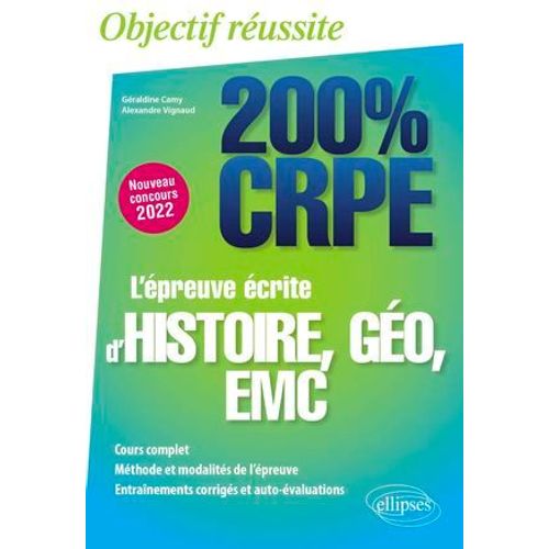 L'épreuve Écrite D'histoire, Géographie, Emc - Crpe Nouveau Concours 2022