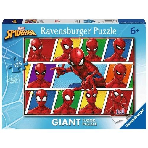 Puzzle de sol Ravensburger - Spiderman, 125 pièces XXL