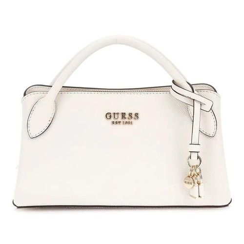 GUESS Sac à main crème pour femme - Fedana Small Girlfriend Satchel Cream White 297924