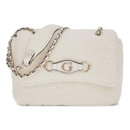 GUESS Sac à épaule bandoulière blanc pour femme - Aslia Convertible Crossbody Flap Bag 298813