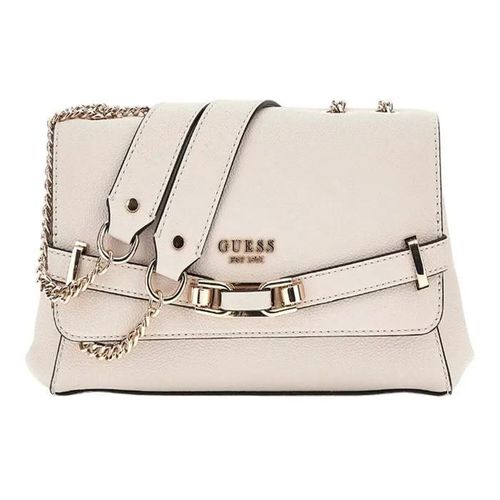 GUESS Sac à épaule gris clair pour femme - Silvye Convertible Xbody Flap Bag Stone 291764