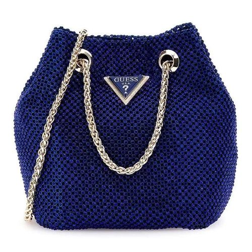 GUESS Sac de soirée bleu bleu foncé pour femme - Zalina Pouch Sapphire 294558