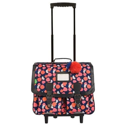 Tann's - Cartable à roulettes 41cm "Sofia" rose - 12899