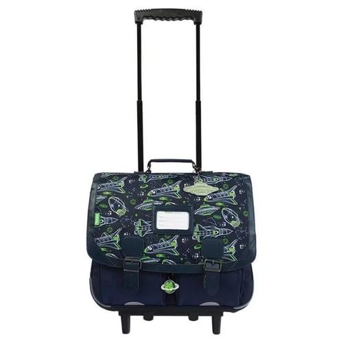Tann's - Cartable à roulettes 41cm "Ilyès" bleu - 12898