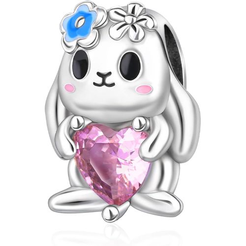 Anwxai-Easter Egg Bunny Flower Basket 925 Charms Pour Bracelets Et Colliers,Argent Sterling Charme Saint Valentin Noël Anniversaire Bijoux Cadeaux Pour Femme Maman Épouse Amis