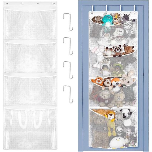 L'original Peluche Rangement Animal, Organisateur Sur Porte, Peluches, Jouet Rangement En Peluche, Hamac Suspendu Filet De Rangement