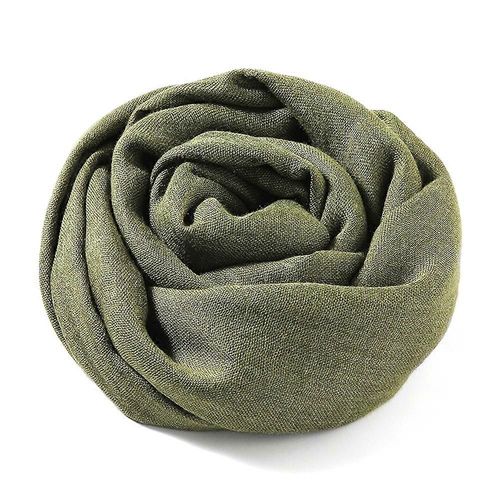Echarpe En Lin De Coton Large Écharpe En Lin Cape Foulard Uni