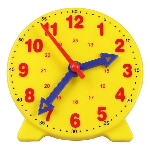 Horloge d'apprentissage de la richesse pour les enfants, Horloges d'apprentissage pour étudiants Temps d'enseignement 12/24 heures Horloge à engrenages